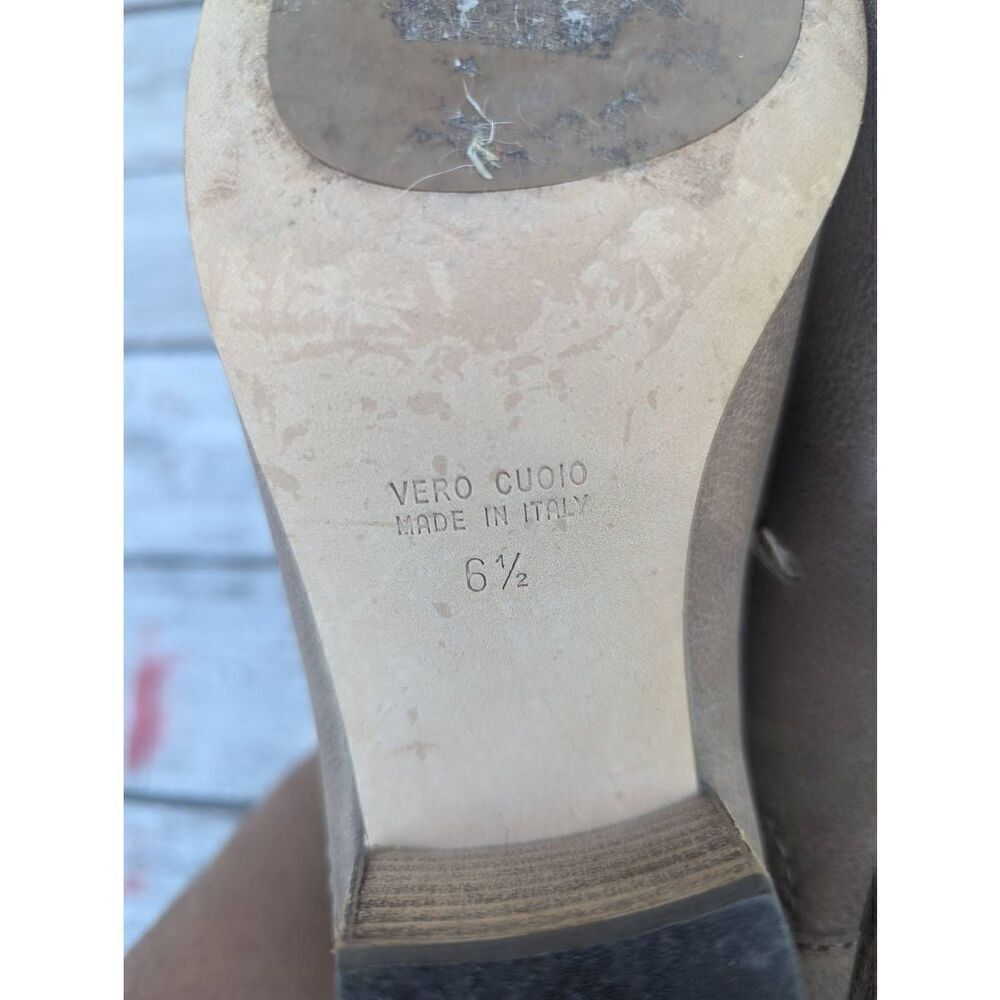 Aquatalia‎ Freida Cutout Booties women's size 6.5 Mushroom Leather Weatherproof - Picture 10 of 10